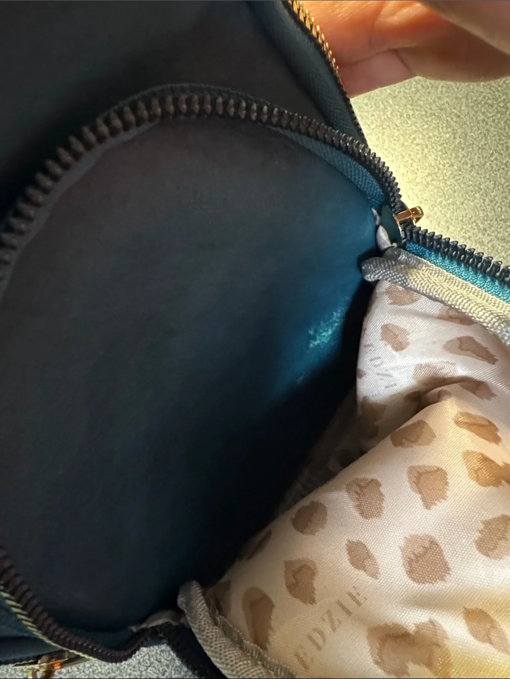 Kedzie Sunset sling bag in teal
